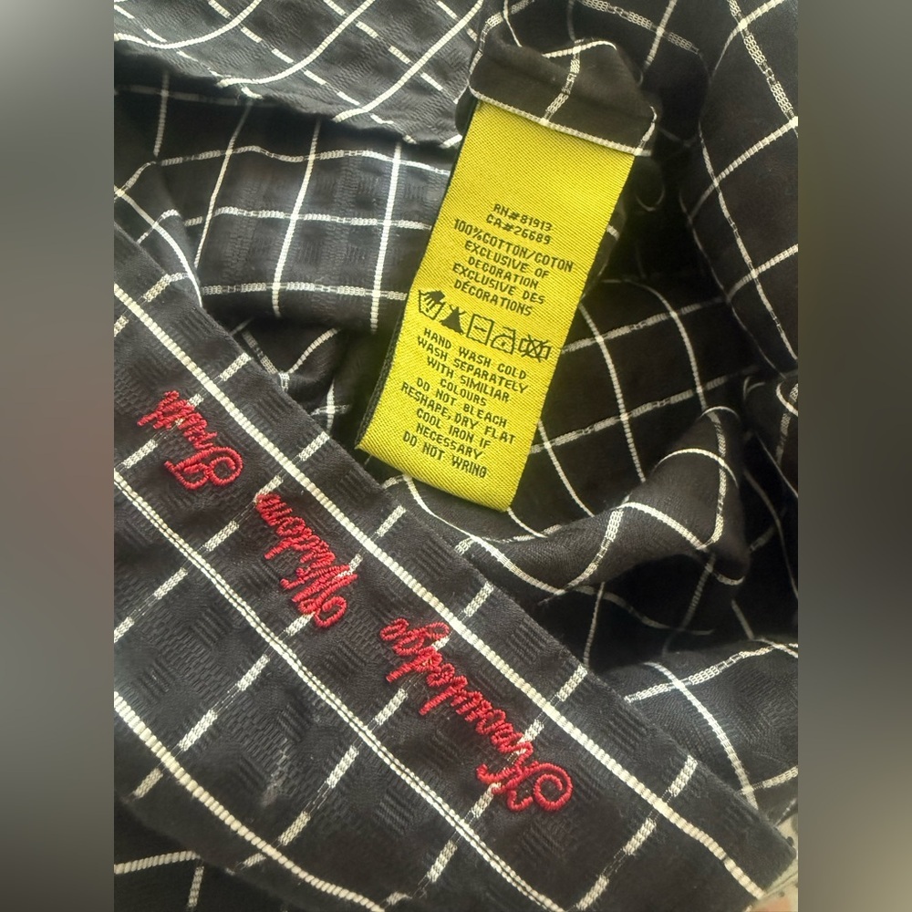 Robert Graham Grid Patterned Button Down Short Sl… - image 3